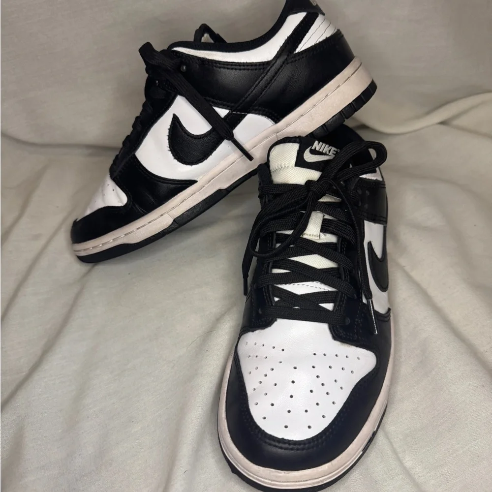 Nike Dunk Low “Panda” Black & White Sneakers (W 7)
